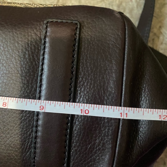 Fossil bag. NWOT. Gold flick and brown leather - Picture 8 of 12